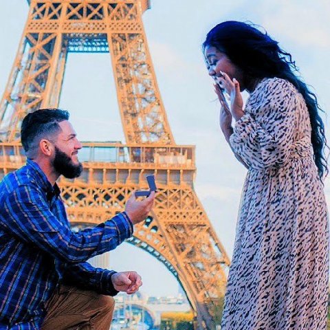 Interracial Marriage - Love Blossomed Under the Eiffel Tower | InterracialDatingCentral - ChardaeA & Jjscooby
