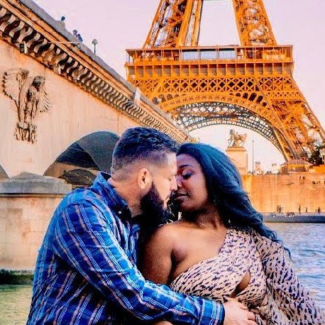 Interracial Marriage - Love Blossomed Under the Eiffel Tower | InterracialDatingCentral - ChardaeA & Jjscooby